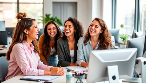 Весёлые девчонки на работе: как не дать коллегам заскучать?
